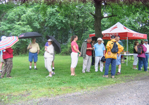 Gathering before the hike.