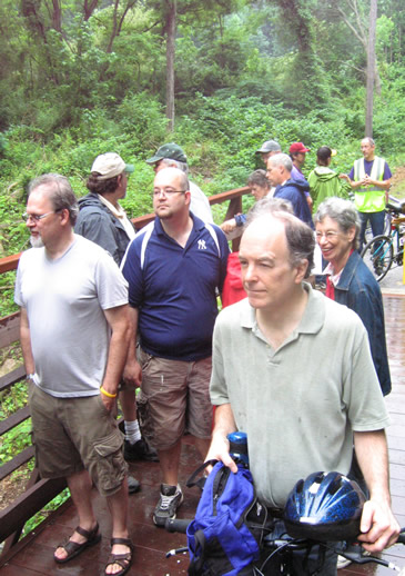 Witnessing the bridge dedication.